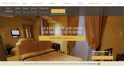 Desktop Screenshot of canovahotelroma.it